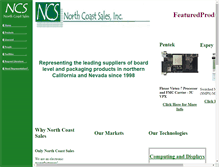 Tablet Screenshot of northcoastsales.com